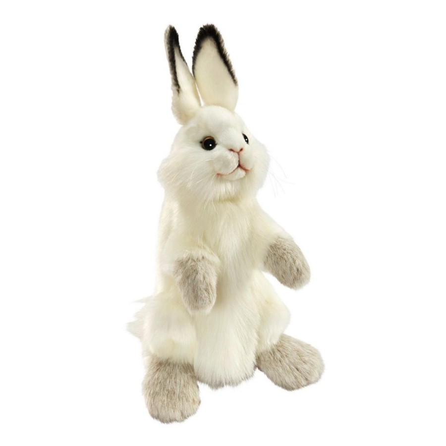 Wild Animals Hansa Creation | Hansa - White Bunny Puppet 34Cm