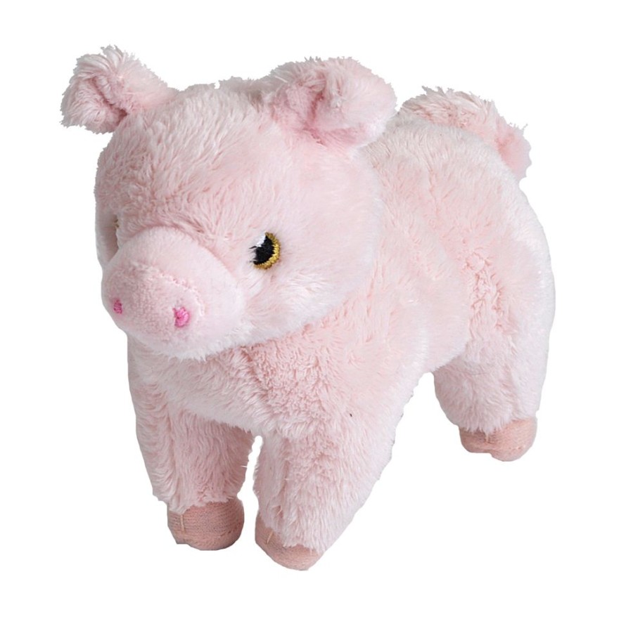 Farm Animals Wild Republic | Wild Republic - Lil Farm Pink Pig Plush Toy 17Cm