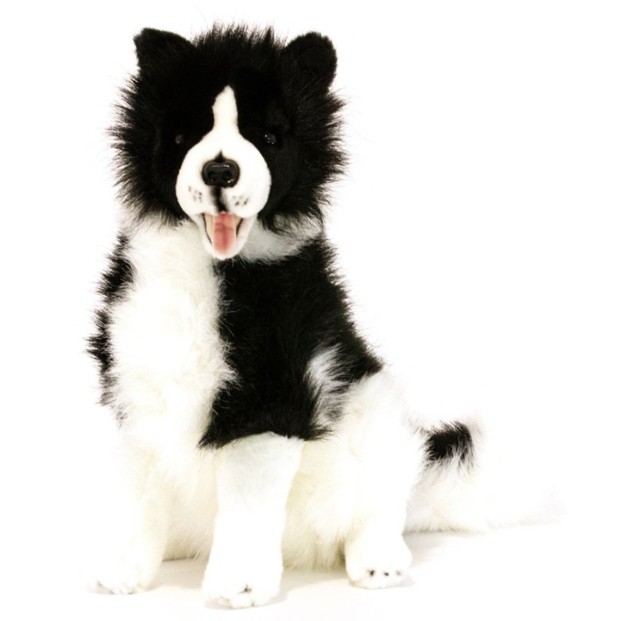 Dogs Bocchetta Plush Toys | Bocchetta - Tommy Border Collie Sitting Plush Toy 35Cm