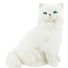 Cats Bocchetta Plush Toys | Bocchetta - Pearl Persian Cat Sitting Plush Toy 27Cm