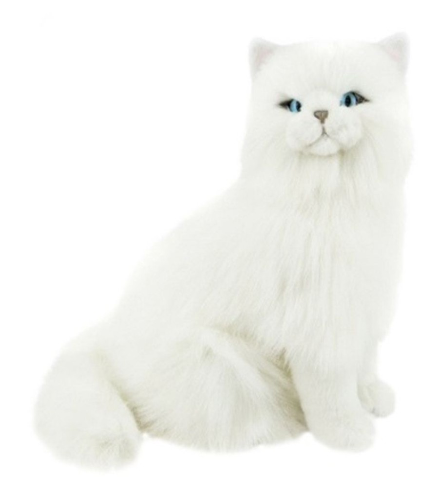 Cats Bocchetta Plush Toys | Bocchetta - Pearl Persian Cat Sitting Plush Toy 27Cm