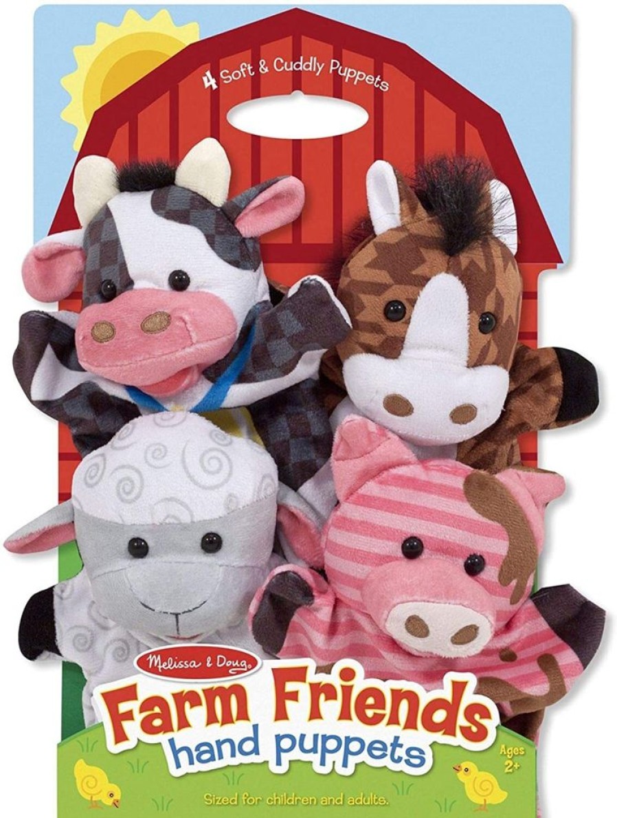 Farm Animals Melissa & Doug | Melissa & Doug - Hand Animal Puppets - Farm Friends