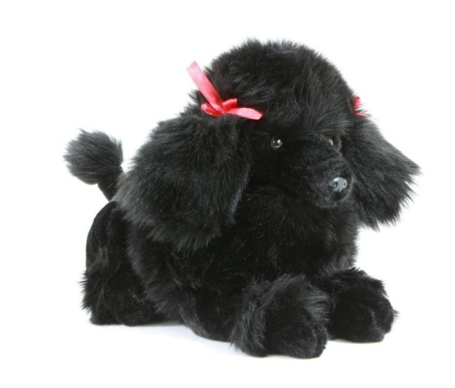 Dogs Bocchetta Plush Toys | Bocchetta - Romeo Black Poodle Plush Toy 30Cm