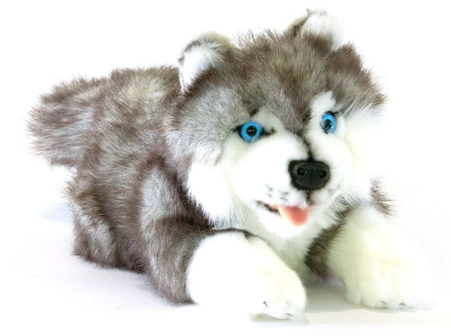 Dogs Bocchetta Plush Toys | Bocchetta - Marbles Siberian Husky Plush Toy 30Cm