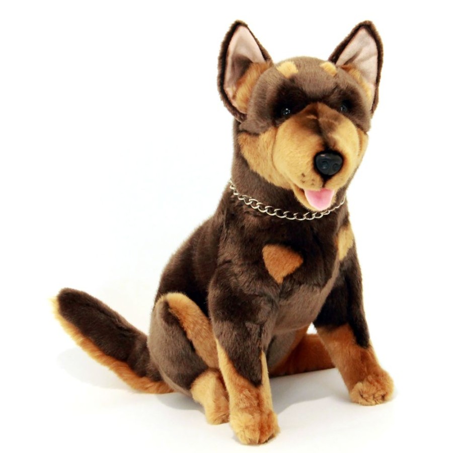 Dogs Bocchetta Plush Toys | Bocchetta - Cannon Australian Kelpie Dog Plush Toy 36Cm