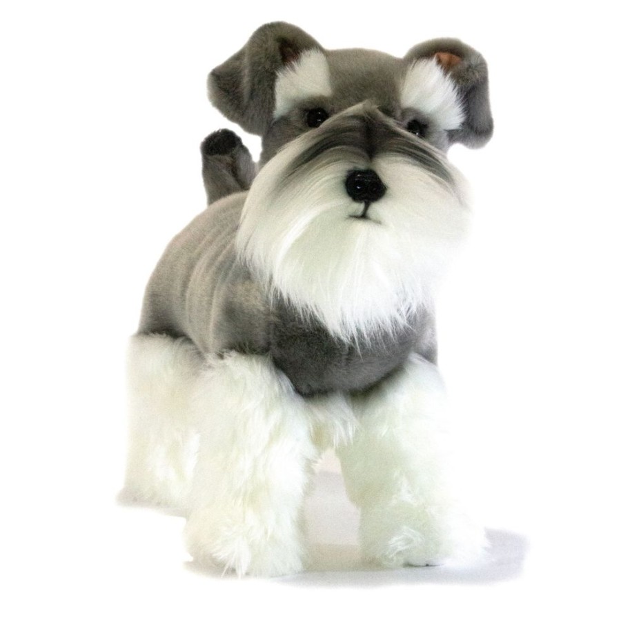 Dogs Bocchetta Plush Toys | Bocchetta - Sherlock Schnauzer Standing Plush Toy 35Cm