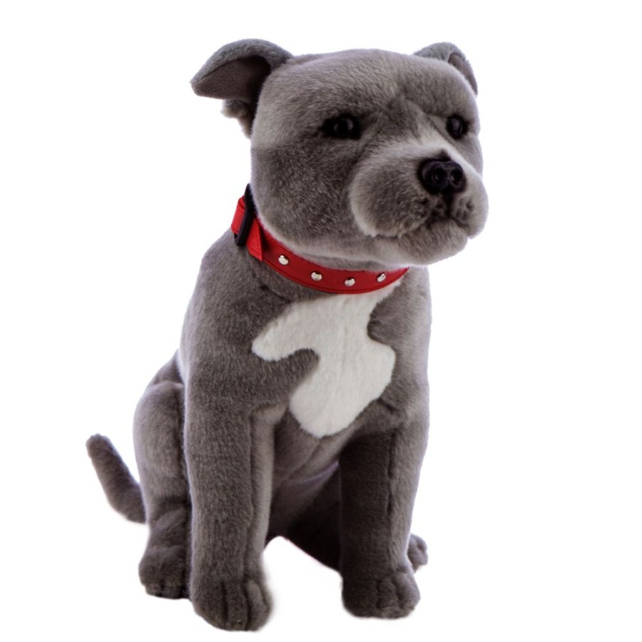 Dogs Bocchetta Plush Toys | Bocchetta - Storm Staffordshire Bull Terrier Plush Toy 32Cm