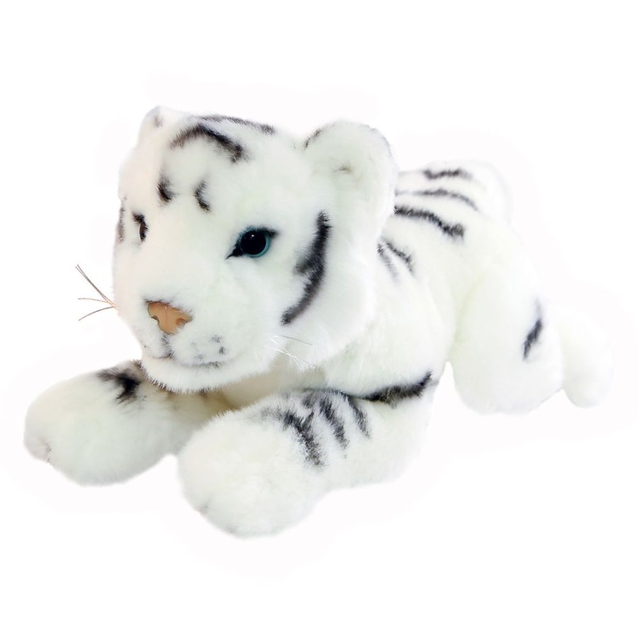 Wild Animals Bocchetta Plush Toys | Bocchetta - Sheba White Tiger Plush Toy 32Cm