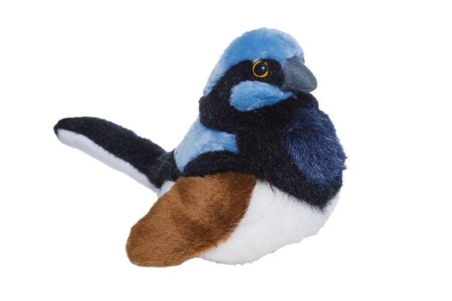 Birds Wild Republic | Wild Republic - Fairy Wren Plush Toy With Sound 15Cm