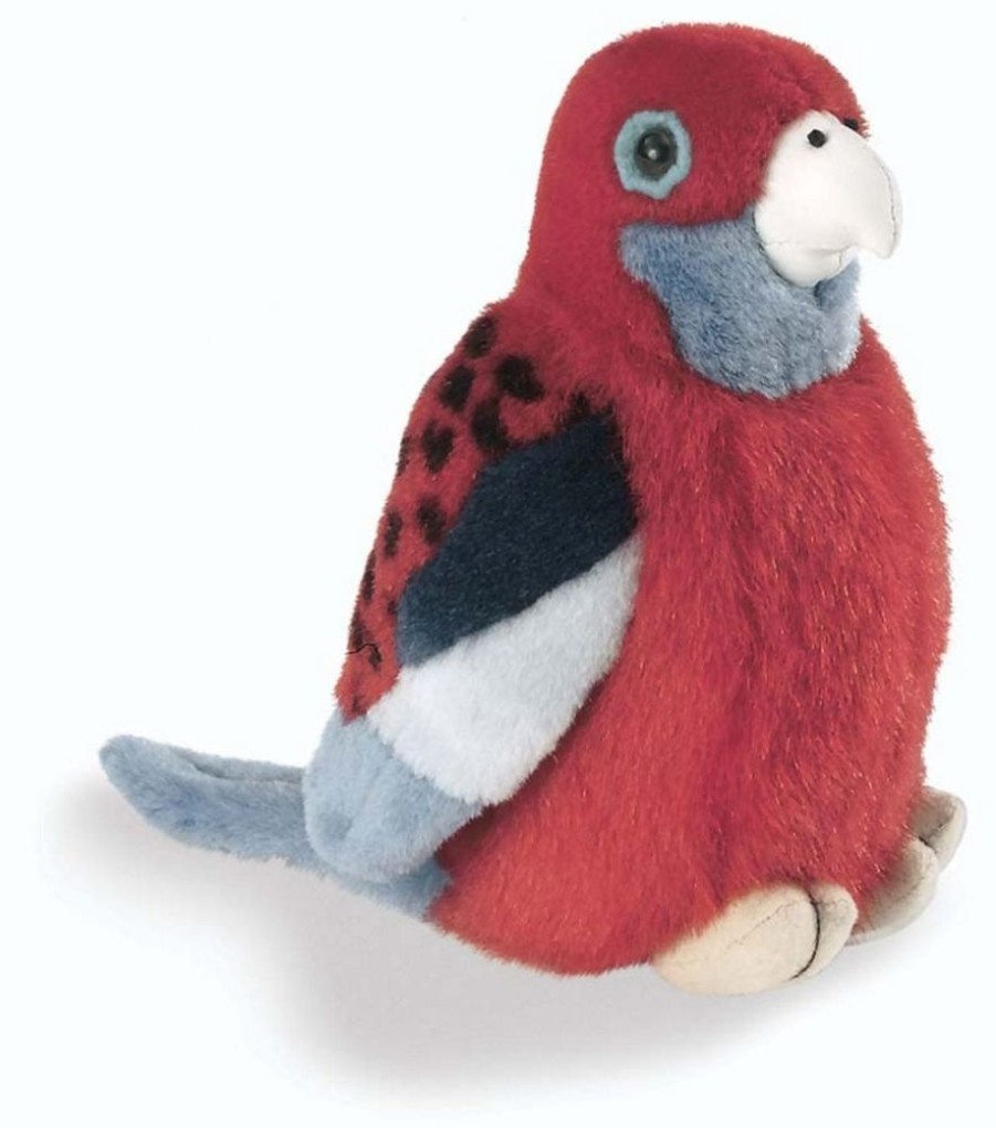 Birds Wild Republic | Wild Republic - Crimson Rosella Plush Toy With Sound 15Cm