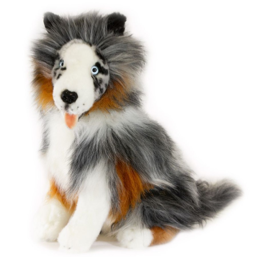 Dogs Bocchetta Plush Toys | Bocchetta - Oakley Australian Shepherd Plush Toy 35Cm