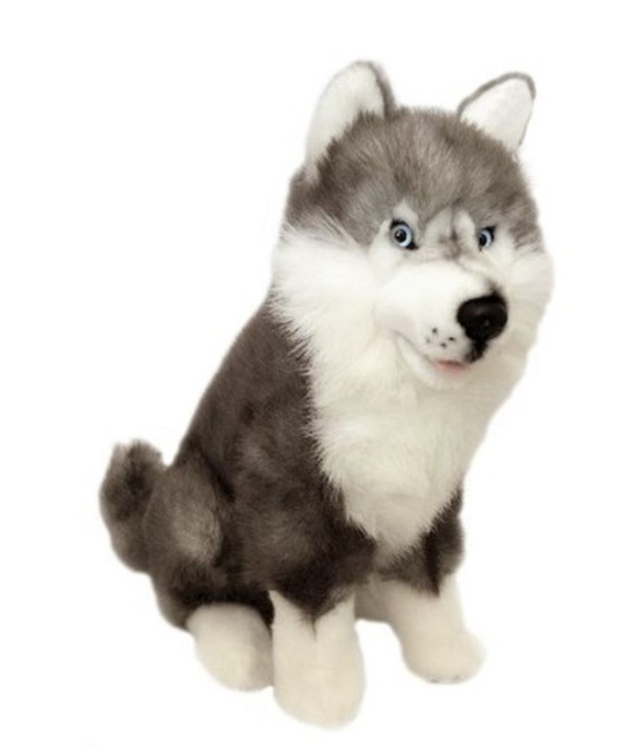 Dogs Bocchetta Plush Toys | Bocchetta - Brock Siberian Husky Plush Toy 35Cm