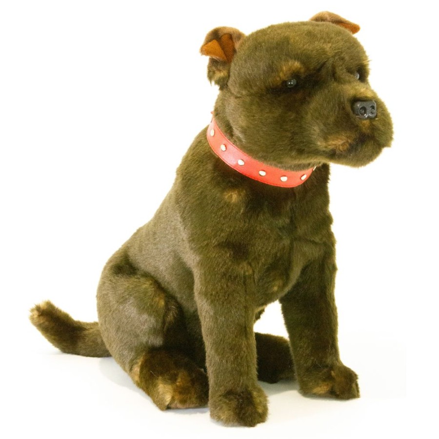 Dogs Bocchetta Plush Toys | Bocchetta - Scooter Staffordshire Bull Terrier Plush Toy 33Cm