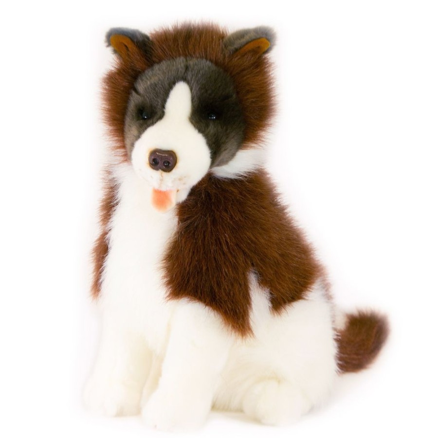 Dogs Bocchetta Plush Toys | Bocchetta - Brandy Border Collie Plush Toy 38Cm