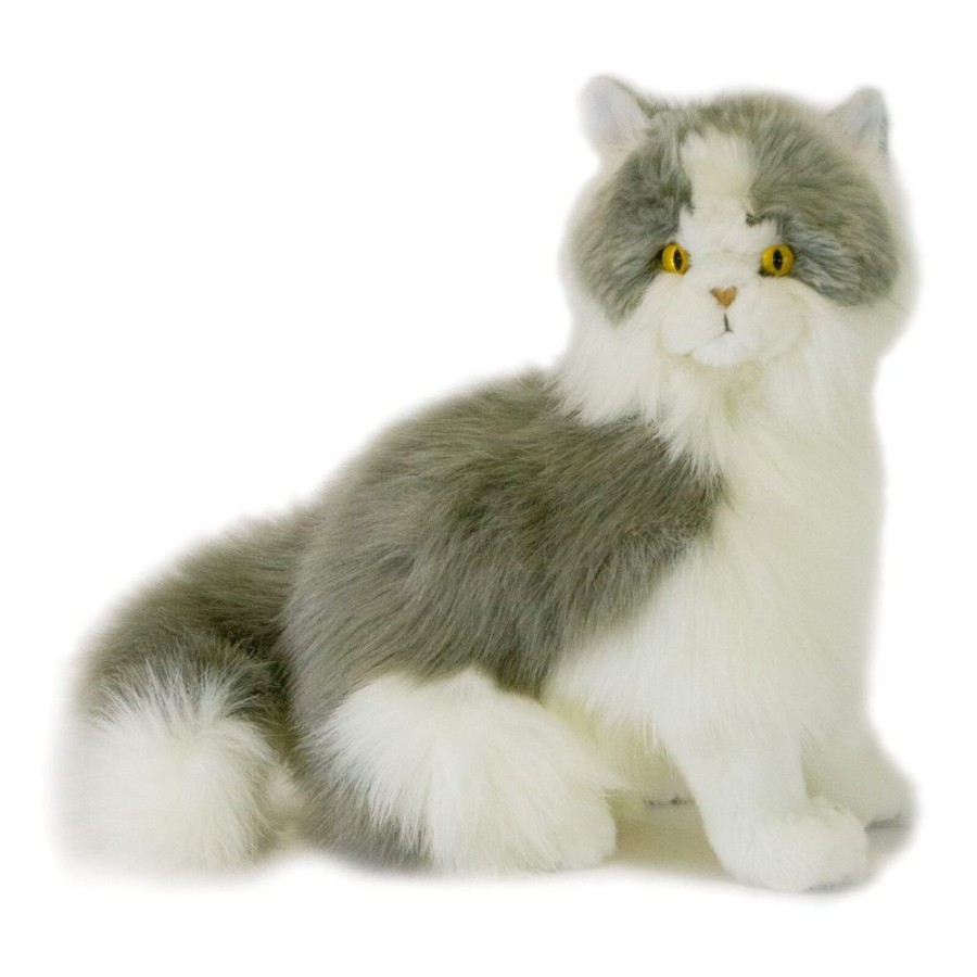 Cats Bocchetta Plush Toys | Bocchetta - Missy Norwegian Grey Cat Plush Toy 27Cm