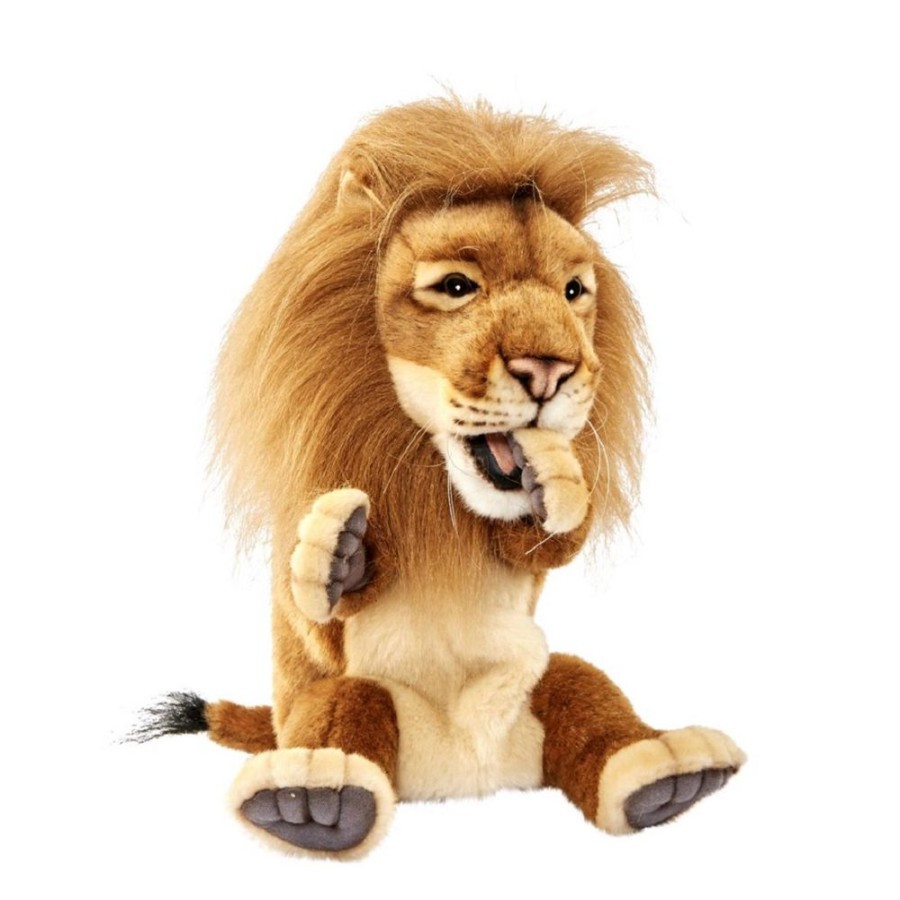 Wild Animals Hansa Creation | Hansa - Lion Puppet 28Cm