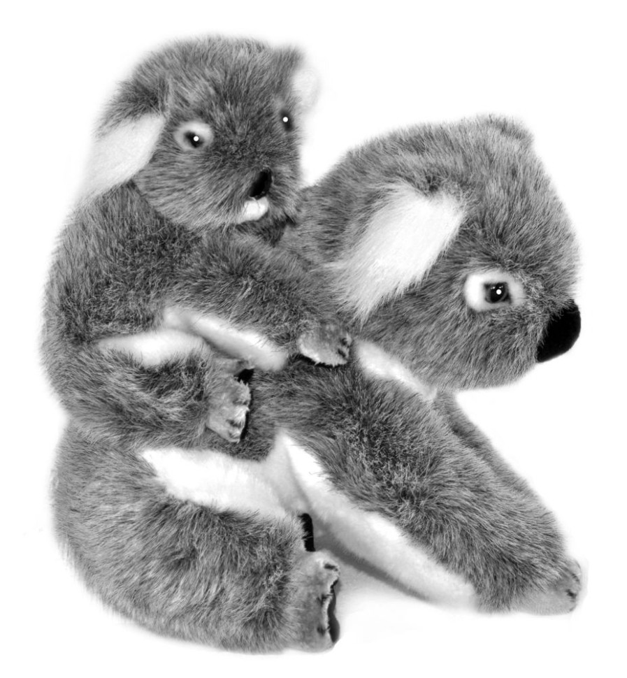 Wild Animals Bocchetta Plush Toys | Bocchetta - Kelly Koala With Kiri Joey On Back Plush Toy 22Cm