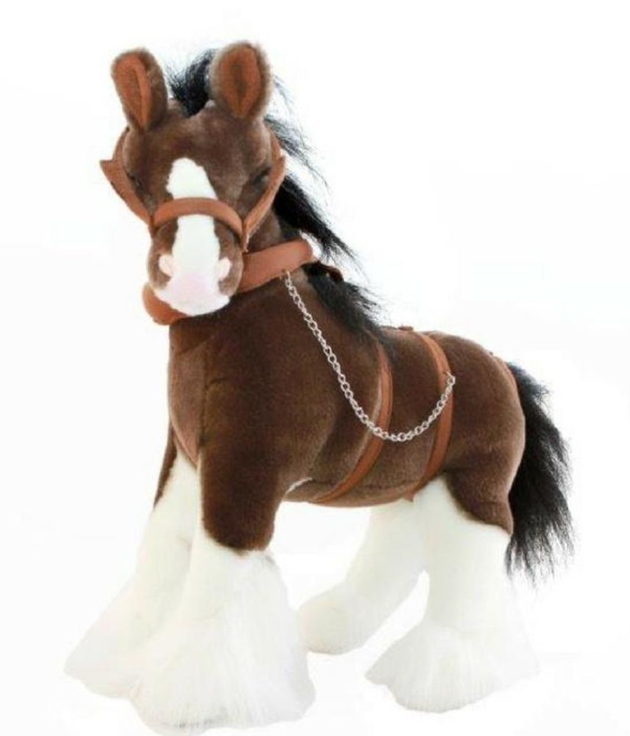 Farm Animals Bocchetta Plush Toys | Bocchetta - Rimsky Clydesdale Horse Plush Toy 30Cm