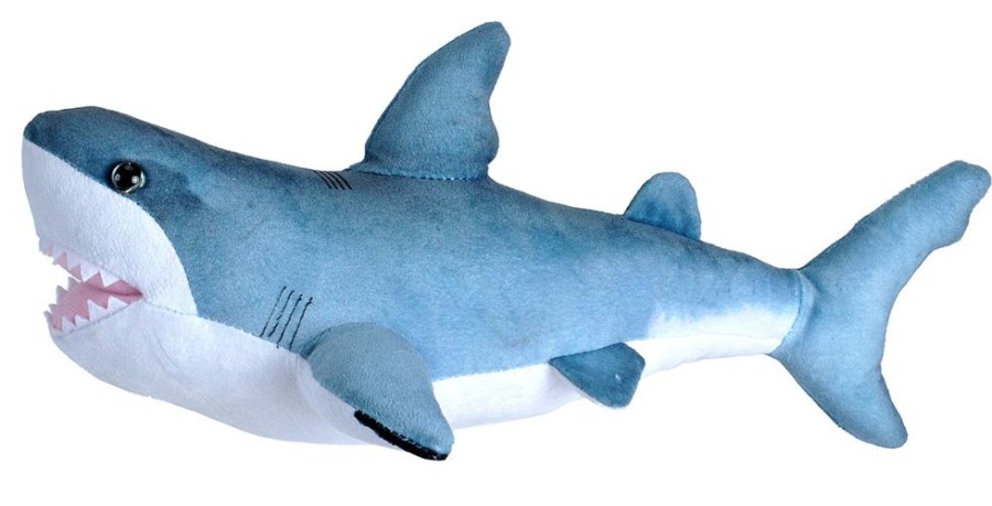 Water Creatures Wild Republic | Wild Republic - Great White Shark Plush Toy 40Cm