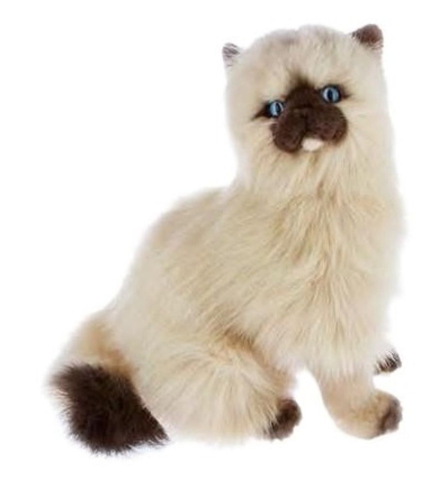 Cats Bocchetta Plush Toys | Bocchetta - Toffee Himalayan Cat Sitting Plush Toy 27Cm