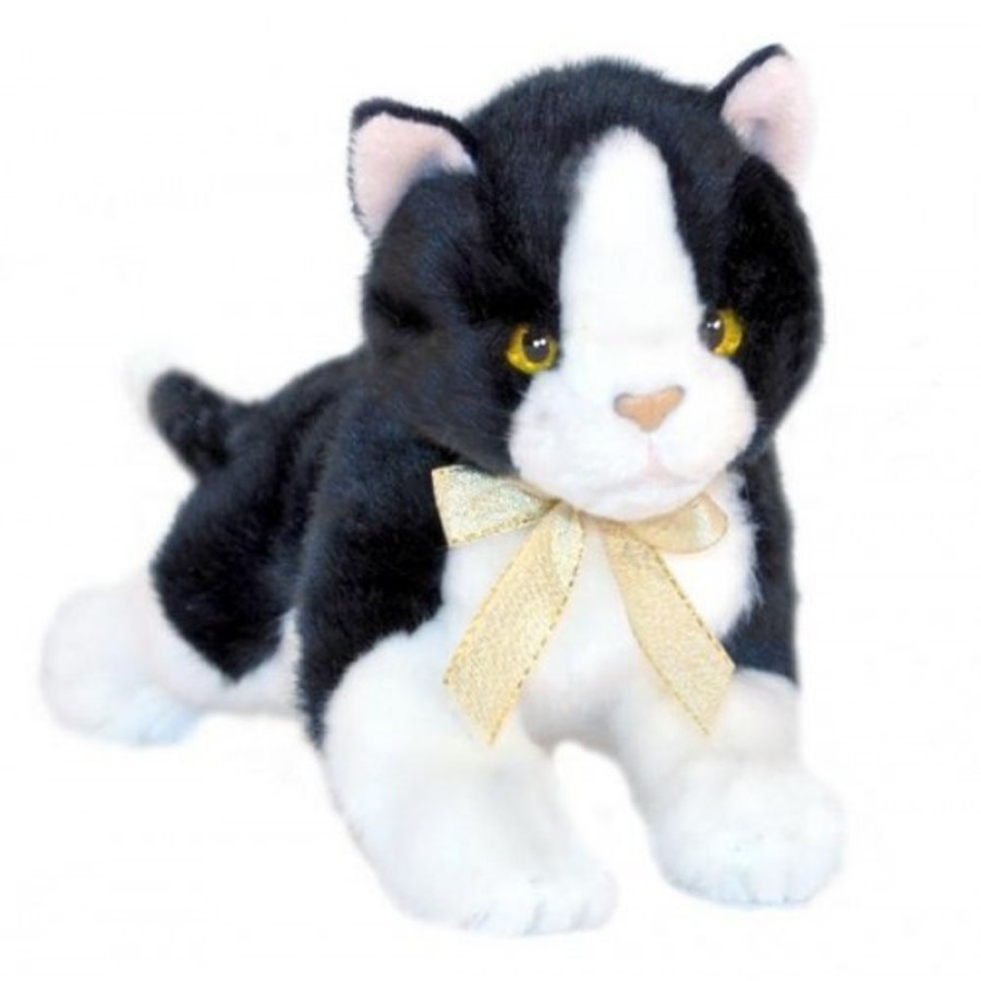 Cats Bocchetta Plush Toys | Bocchetta - Mango Black & White Cat Plush Toy 22Cm