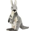 Wild Animals Bocchetta Plush Toys | Bocchetta - Trudy Grey Kangaroo Plush Toy 44Cm