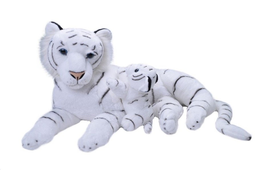 Wild Animals Wild Republic | Wild Republic Mum & Baby White Tiger Jumbo Plush Toy 76Cm